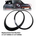 Usonline911 51137149905 51137149906 Headlight Trim Ring Left Right Replacement For Mini Cooper R55 R56 R57 R58 2007-2013