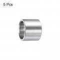Uxcell 5pcs Stainless Steel Spacer 12mm Bore X 15mm Od Length Screw Standoff Bushing Plain Finish Round Metal For Id Screws