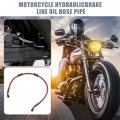 X Autohaux 50cm 19 69 Length 10mm Id Motorcycle Hydraulic Brake Line Oil Hose Pipe 28a Stainless Steel Braided Cable For Atv