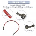 X Autohaux 50cm 19 69 Length 10mm Id Motorcycle Hydraulic Brake Line Oil Hose Pipe 28a Stainless Steel Braided Cable For Atv