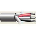 Wire 3 Conductor 22 Awg Stranded 100 Feet Foil Shielded Chrome Gray Pvc 