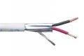 Custom Cable Connection 22 Awg 2 Conductor Stranded Shielded Plenum White Cl3p Jacket 500 Foot Spool 