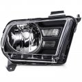 Ocpty Headlight Assembly Pair Replacement For 2010-2014d For Mustang Clear Lens Black Housing Reflector