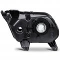 Ocpty Headlight Assembly Pair Replacement For 2010-2014d For Mustang Clear Lens Black Housing Reflector