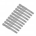 Uxcell 10 Pcs Magnetic T27 Star 5 Point Screwdriver Bits 1 4 Inch Hex Shank 2-inch Length S2 Security Screw Driver Kit Tools