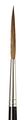 Da Vinci Oil Acrylic Series 1203 Maestro Rigger Brush Xl-length Sharp Needle-point Kolinsky Red Sable With Black Polished 
