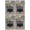 Niche Brake Pad Set For Yamaha Apex Ltx Attak Nytro Rx1 Rs Vector 8fu-w0046-01-00 Rear Semi-metallic 4 Pack