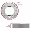 Caltric Rear Brake Shoes Compatible With Suzuki An125 An An 125 Vecstar 125 1994-2005 New