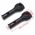 Httmt- Black 6 Risers 1 Handlebar Top Clamps Compatible With H-d Sportster 883 Roadster Low P N Tghd-hbs013-ii-bk