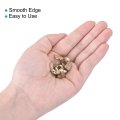 10-32 Wing Nut 30 Pcs Brass Butterfly Nuts Fasteners Parts Hand Twist Tighten For Machinery Electronic Equipment Diy Gold Tone