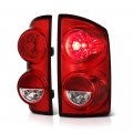Factory Style Tail Lights Lamps For 2007-2008 Dodge Ram 1500 2500 3500 Pickup Truck Rosso Red Clear Lens Driver Passenger Side 