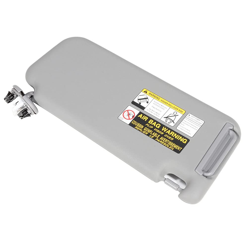 Sun Visor Left Driver Side Gray For Toyota Rav4 2006 2007 2008 2009 2010 2011 2012 2013 Direct Fit Replacement Adjustable