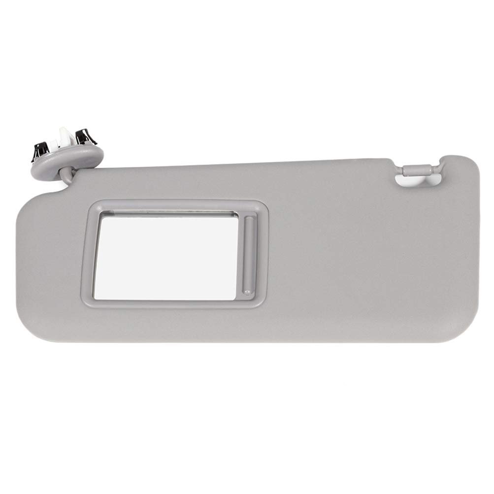 Sun Visor Left Driver Side Gray For Toyota Rav4 2006 2007 2008 2009 2010 2011 2012 2013 Direct Fit Replacement Adjustable