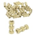 Knurled Insert Nuts 30pcs M3 X 12mm L 5mm Od Thread Printing Brass Female Threadeds Heat Set Insert Embedment 