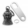 Motorcycle Guardian Luck Bell Biker Key Chain Ring Accessories With Hanger Antique Silver Metal Gremlin For Bikes And Cars 4 