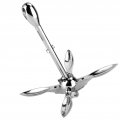 Folding Anchor Foldable 316 Stainless Steel 8 8lb Grapnels Hardware For Marine Yacht Fishing Boat 