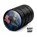 American Flag Patriotic Sasquatch Bigfoot Valve Stem Caps For Tire Rim Wheel Aluminum Black