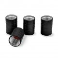 American Flag Patriotic Sasquatch Bigfoot Valve Stem Caps For Tire Rim Wheel Aluminum Black