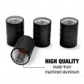 American Flag Patriotic Sasquatch Bigfoot Valve Stem Caps For Tire Rim Wheel Aluminum Black