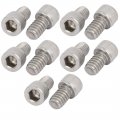 A 1 4-inch-20 X 3 8-inch 304 Stainless Steel Full Thread Hex Socket Head Cap Screws 10pcs 