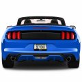 Ford Mustang 5 0 In Blue Black Metal License Plate Frame