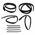 Window Sweep Run Channel Weatherstrip Seal Set For Ford Bronco Pickup Truck F150 