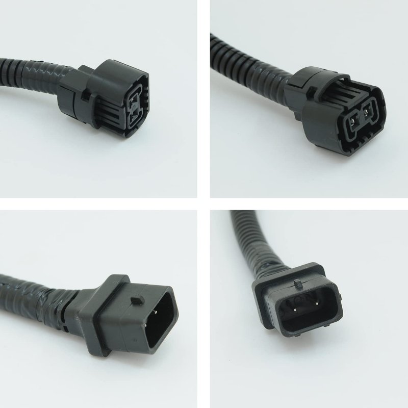 Zorasen 5202 H16 Psx24w Fog Light Extension Wire Harness 18 Inch 2pcs Cords Fit For 10-18 Jeep Wrangler Jk