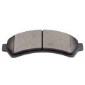 Front D726 Ceramic 4pcs W Hardware Disc Brake Pad Set