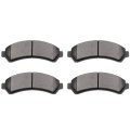 Front D726 Ceramic 4pcs W Hardware Disc Brake Pad Set