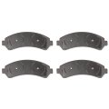Front D726 Ceramic 4pcs W Hardware Disc Brake Pad Set