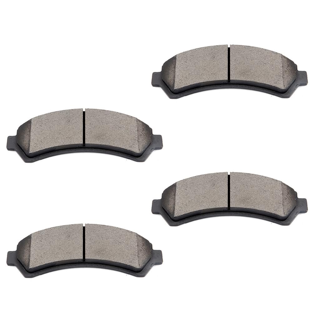 Front D726 Ceramic 4pcs W Hardware Disc Brake Pad Set