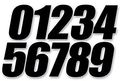 Dcor Individual Numbers 4in No 6 Black 45-24-6 