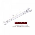 Uxcell Thin Open End Wrench 6mm X 7mm Metric Mirror-chrome Plated High Carbon Steel For Household Maintenance And General