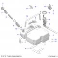 Polaris Rzr Brkt-strap Fuel Tank Ecoat Genuine Oem Part 5267362-329 Qty 1