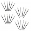 24 Piece Wool Felt Polishing Bits 4mm Drill Bit With 1 8 In Mandrel Conical Rotary Tool Accessories For Jewelry Glass And Metal 