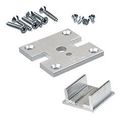 C R Laurence D1990ac Crl Satin Anodized 2 X Center Partition Post Base Plate Kit 