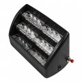 Hqrp 18 Led Car Truck Visor Dashboard Emergency Strobe Lights For Warning And High Visibility White 6 Section 3 Leds Per Panel