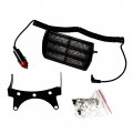 Hqrp 18 Led Car Truck Visor Dashboard Emergency Strobe Lights For Warning And High Visibility White 6 Section 3 Leds Per Panel