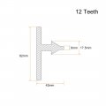 Uxcell Chuck Key 6mm Pilot 12 Teeth For 1 5-13mm Drill Yellow 2pcs