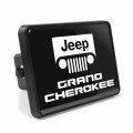 Ipick Image Compatible With Jeep Grand Cherokee Uv Graphic Black Metal Plate On Abs Plastic Tow Hitch Cover