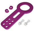 Ajp Distributors Performance Upgrade Jdm Light Weight T6061 Billet Aluminum Front Bumper Chassis 10mm Tow Towing Hook Ring Kit 