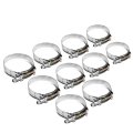 2 25 Inches Zinc Coated Stainless Steel T-bolt Clamp Pack Of 10 