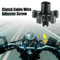 X Autohaux 8mm Brake Clutch Levers Cable Wire Adjuster Screw Bolt M8x1 25 Aluminum Alloy For Motorcycle Atv Utv Bike Titanium