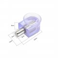 Uxcell Shelf Support Pegs Glass Clamp Bracket Zinc Alloy Nail 5mm Dia Pin With Suction Cup 20pcs