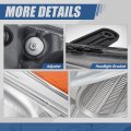 Auto Dynasty Factory Style Projector Headlight Lamp Compatible With Acura Tl 2009-2011 Driver Left Side Chrome Housing Amber