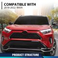 Front Bumper Grille Insert Upper Trim Molding For Toyota Rav4 2019-2022 531240r040 To1212112 Left