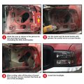 G-plus Headlights Assembly Compatible With 99-04 Ford F250 F350 F450 F550 Super Duty 00-04 Excursion Bumper Headlamp Smoky Lens