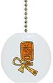 Carolina Hardware And Decor 1009f Ankh Cartouche Egyptian Ceramic Fan Pull 