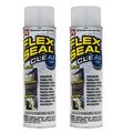 Flex Seal 14 Oz 2-pack Clear Stop Leaks Instantly Transparent Waterproof Rubber Spray On Sealant Coating Perfect For Gutters 