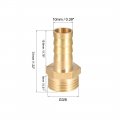 Uxcell Brass Hose Barb Fitting Connector 10mm X G3 8 Male Pipe Adapter 2pcs